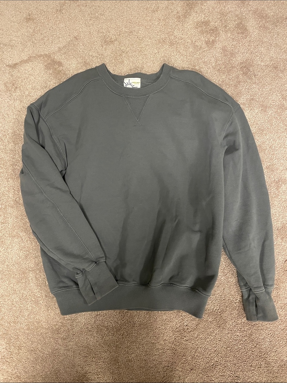 Aerie Offline Crewneck Sweatshirt - Dark Gray